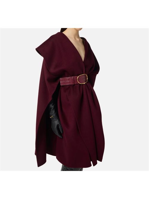 CAPE COAT ELISABETTA FRANCHI | CP67D56E2EA4 Merlot